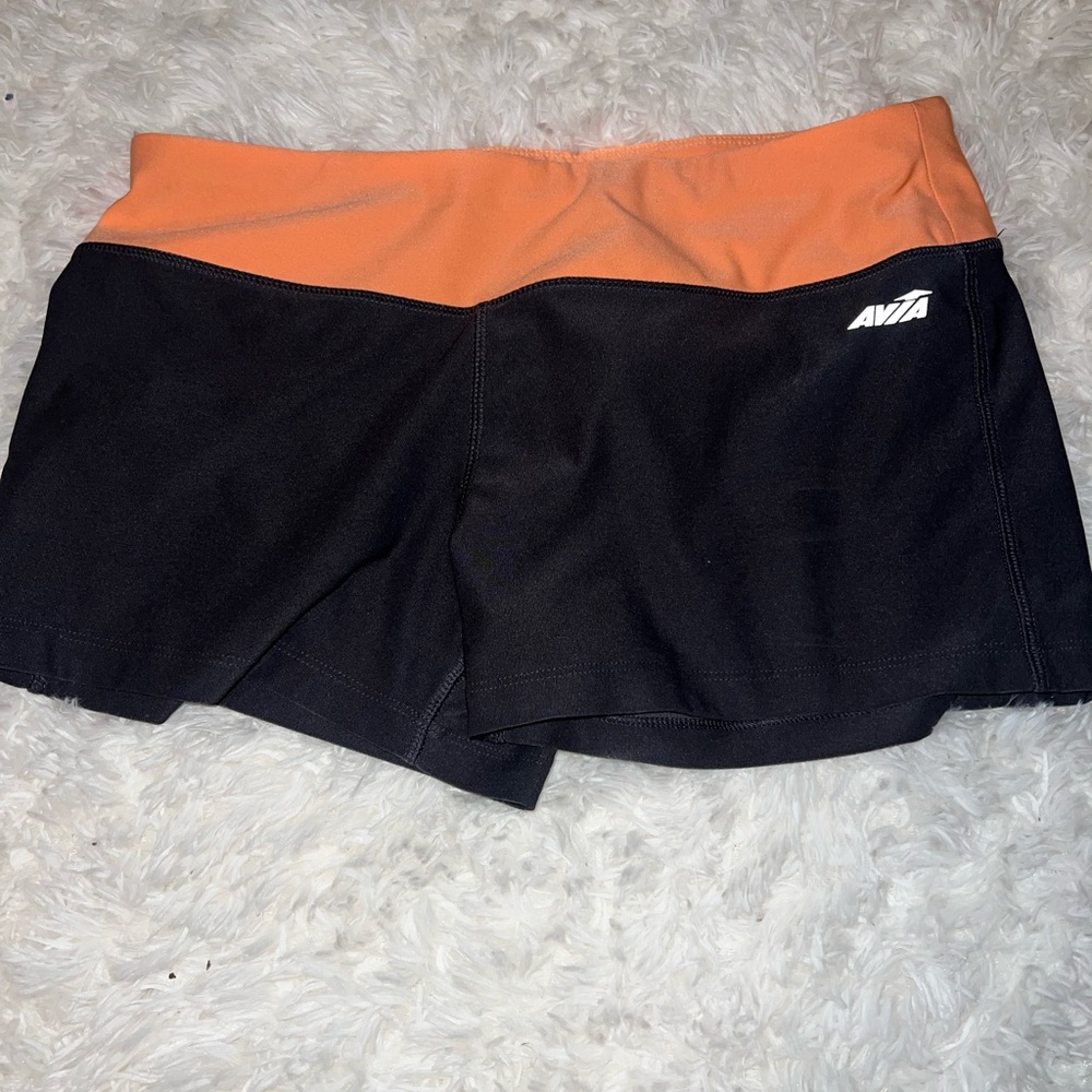 Light grey & orange spandex